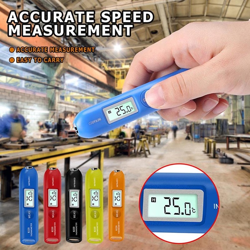 Digital Infrared Thermometer Touch Loose High Temperature Meter Mini Digital