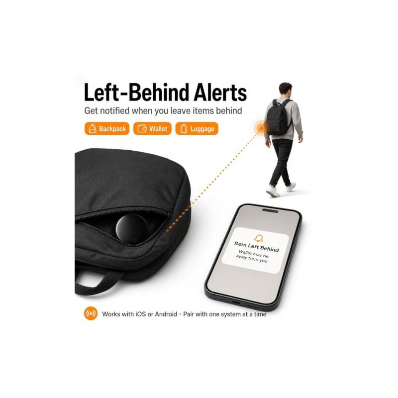 Bluetooth GPS Tracker for Vehicles, Pets & Kids - 2-Pack
