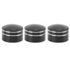 10PCS Motorcycle Head Bolt Cover CNC Aluminum Black Round Grooved