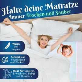 BestZings - Bed Pads for Adults, Mattress Protector 60 x 90 cm, Mattress Protector 90 cm, Bed Pads for Adults, Washable, Bed Protector, Baby Pads, Pack of 2, 90 x 75 cm, No Handles