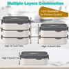 Bento Box Adult Lunch Box, Stackable 3 Layers Large Capacity