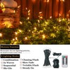 Tcamp 33ft 100LED Battery Operated Christmas Lights Outdoor Indoor, Battery