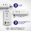 Kashimura AC-065 Power Strip with USB 3 AC Outlets +