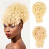 Fayasu Afro Puff Ponytail Extension for Black Women Drawstring Ponytail
