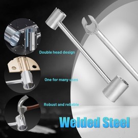 ANZRON Door Hinge Adjustment Tool, 2-Piece Set of Double-Ended Wrenches for Flag Type Hinged Doors (0.55-0.75 Inch and 0.9-0.98 Inch), Best Gift for Friend and Family.
