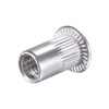 uxcell M4 Rivet Nuts Aluminium Alloy Knurled Flat Head Threaded