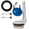 Three inch Flapper Valve Assembly with a Blue solid Silicone