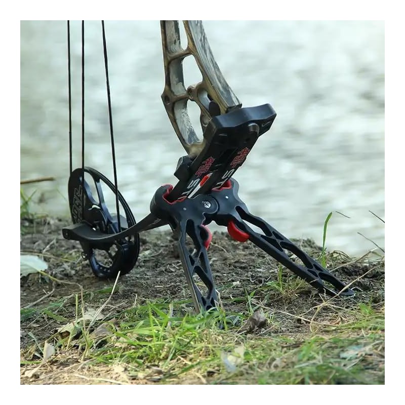 Compound Bow, Foldable Portable Bow Compound Bow Kick Holder Rack