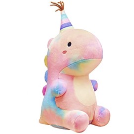 Stuffed Animal Plush Toys, Cute Dinosaur Toy, Soft Dino Plushies for Kids Plush Doll Gifts for Boys Girls (Colorful, 9 Inch)