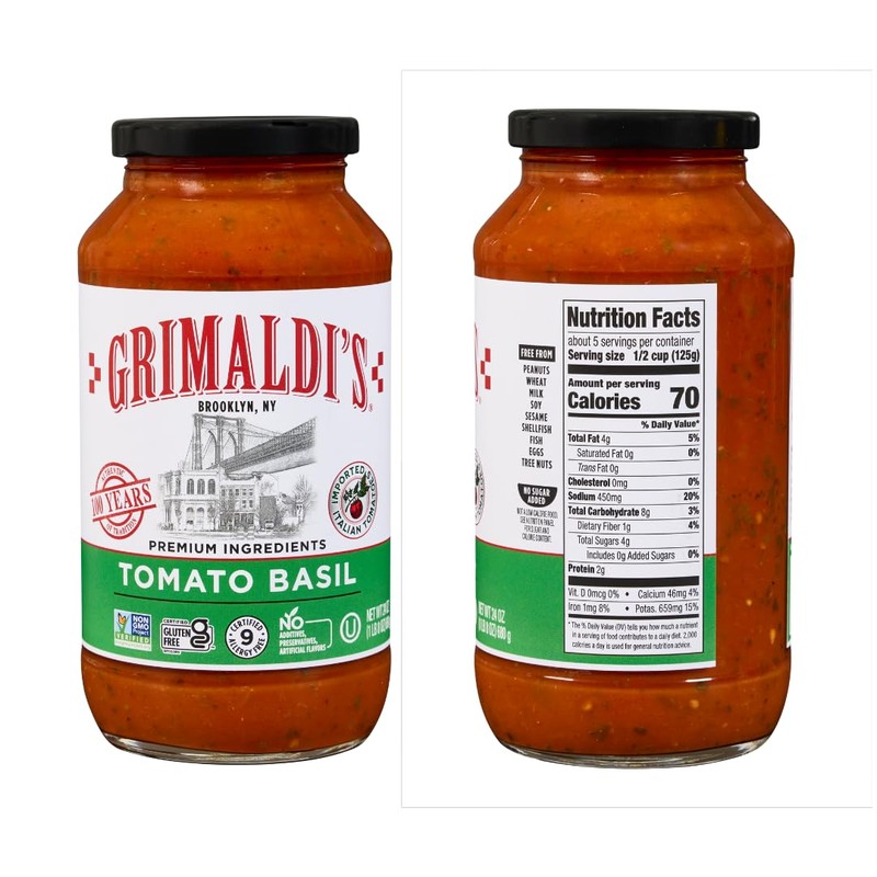 Grimaldi’s Variety Pasta Sauce 3-Pack | Non-GMO, Gluten-Free, Kosher, Nut-Free