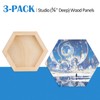 Falling in Art 10x11 Wooden Hexagon Shaped Panel Boards Kit,