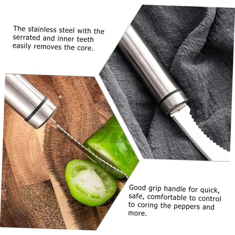 COLLBATH 1pc Chili Corer Tool Efficient Pepper Remover for Kitchen