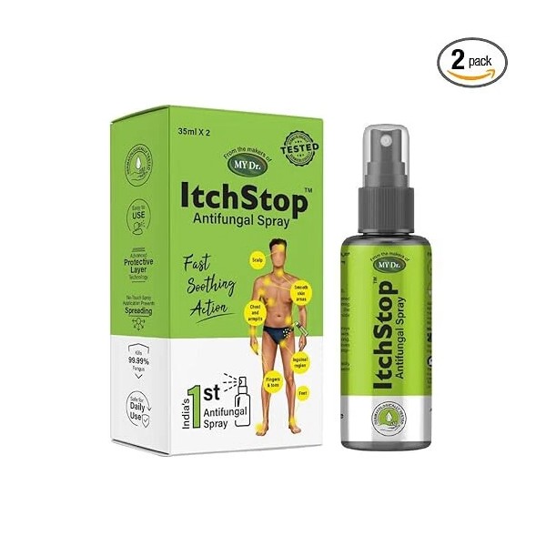 Itchstop Anti-Fungal Spray, Hands Free, Relief from Itching, Ringworm 35