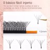 Nagaraku Extensiones De Pestañas 5d W Shape 8-15mm Mix