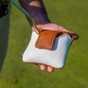 IZZO Golf Mallet Putter Headcover Camel/White - Putter Headcover for