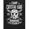 Crystal Lake Running Team T-Shirt Mens Horror Jason Mask Tee