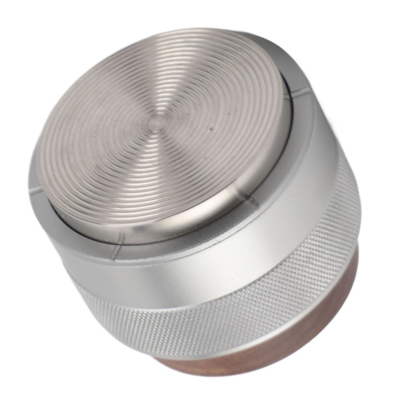 Coffee Distributor Tamper Constant Pressure 304 Stainless Steel Wood Handle