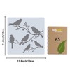 GORGECRAFT 30x30cm Bird on Branch Stencil Large Reusable Birds Tree