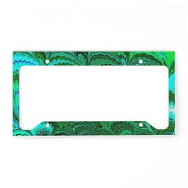 CafePress Bright Wild Green License Plate Holder Aluminum License Plate Frame, License Tag Holder