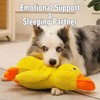 Tasmegol Yellow Calming Duck Toy for Dogs Plush Mellow Puppy