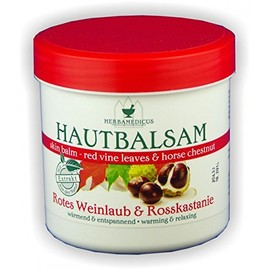 SKIN BALM 250ML Red Vine Leaves with Horse Chestnut Balm Herbam Edicus Vine Leaves Balm