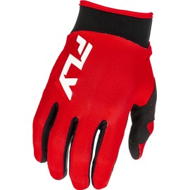 Fly Racing Youth F-16 Motocross Gloves, Lightweight Racing MTB MX BMX Gear (Red/Black/White, Youth 2X-Small)