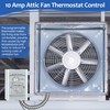 Saillong Attic Fan Thermostat Control, Replacement Thermostat with Adjustable Temperature