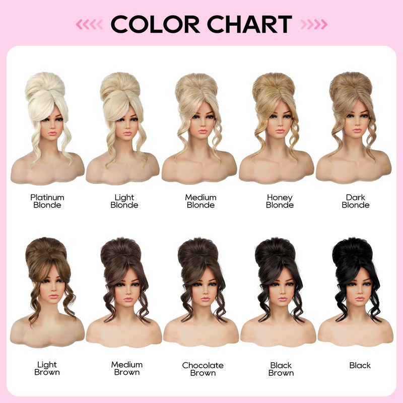 Messy Bun Hair Piece with Bangs – 2-in-1 Drawstring Ponytail