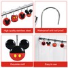 CTOHN 12 Pieces Mouse Shower Curtain Hooks Rings, Mouse Theme