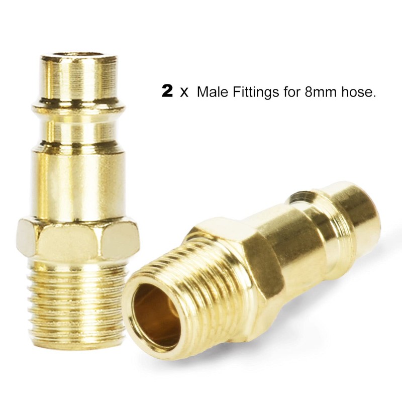 Pack of 10 Euro Compressed Air Coupling 1/4 Inch BSP