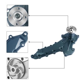 AULINK Water Pump (C&U Bearing) 1A021-73030 For Kubota L2050 L2250 L2350 L2550 L2650 L2800 L2900 L2950 L3000 L3130 L3240 L3300 L3430 L3830 L4200 L4610 L4240 L4300 L4310 M4030 M4700
