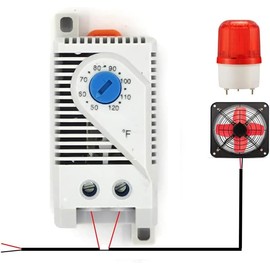 Attic - Termostato de repuesto termostato de refrigeración ajustable y programable para ventiladores de ático de potencia, reemplazo ajustable de una sola velocidad