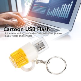 Kuuleyn USB Flash Drive,Cartoon Domineering Beer Mug Shape Portable Storage Memory Stick,Photo Stick External Storage,Jump Drive Data Storage (2GB)
