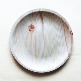 KIZARA Paper Plate Wood Plates (#2 Round Plates, 8 Round Plates) Disposable Plates Warp Plates