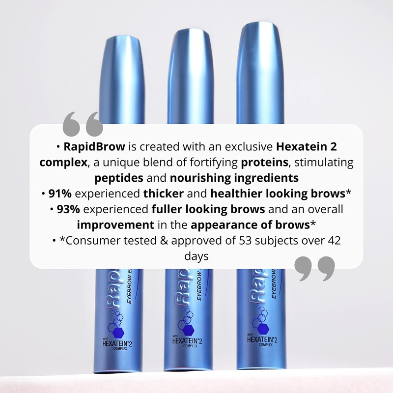 RapidBrow RapidBrow Eyebrow Enhancing Serum, Hexatein 2 Complex, 3 ml