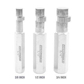 OEMTOOLS 25441 Internal Pipe Extractor Set, Ideal for Plumbing and HVAC, Constructed with Durable Steel, Variety of Extractors for 3/8 inch, 1/2 inch, and 3/4 inch Pipes, Easy Pipe Removal