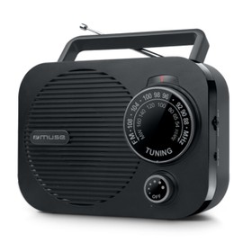 Muse M-050 R Portable AM/FM Radio with Aux Input