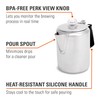 GSI Outdoors Percolator Coffee Pot I Glacier Stainless Steel with