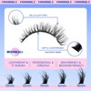 Wispy Lash Clusters Kit Mink Fluffy Eyelash Clusters D Curl