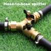 YELUN Garden Hose Splitter Full Flow Splitter No Restricted-Flow Connector