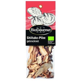 BioGourmet Shiitake Mushrooms Dried Organic, 20 g - Ideal for Risotto, Sauces & Soups - Vegan & Natural