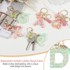 PATIKIL Alphabet Initial Letter Keychain, Resin Cute Keychains with Tassel