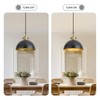 AURYNIX 12 Inch Farmhouse Pendant Lights, Black, 3 Pack