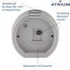 Atrium moderner Design Wecker Analog Quarz ohne Ticken mit Licht