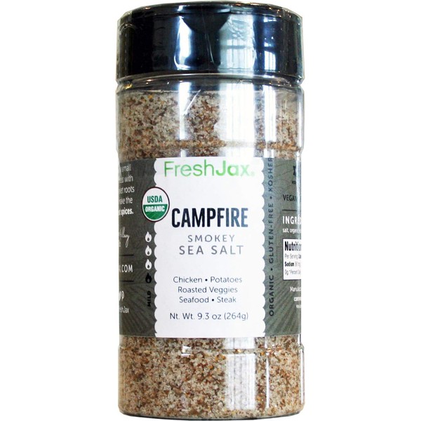 FreshJax Premium Gourmet Spices and Seasonings (Campfire: Organic Smokey Sea Salt)