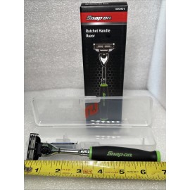 Gillette SNAP ON Tools Razor Soft Grip Green Ratchet Handle Blade Shaver RATCRZ-G
