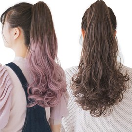 Bright Lara f104-RTH Wig, Ponytail, Long, Natural Clip, Gradient, Ponytail Wig,