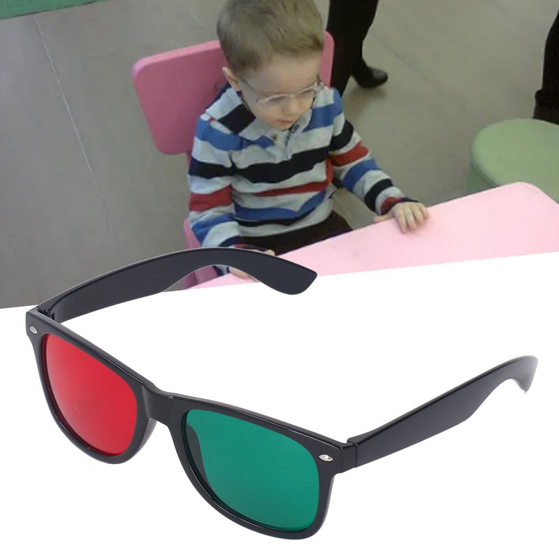 Red Green Disinhibit Training Cards with Glasses Alleviate Inhibition Letter