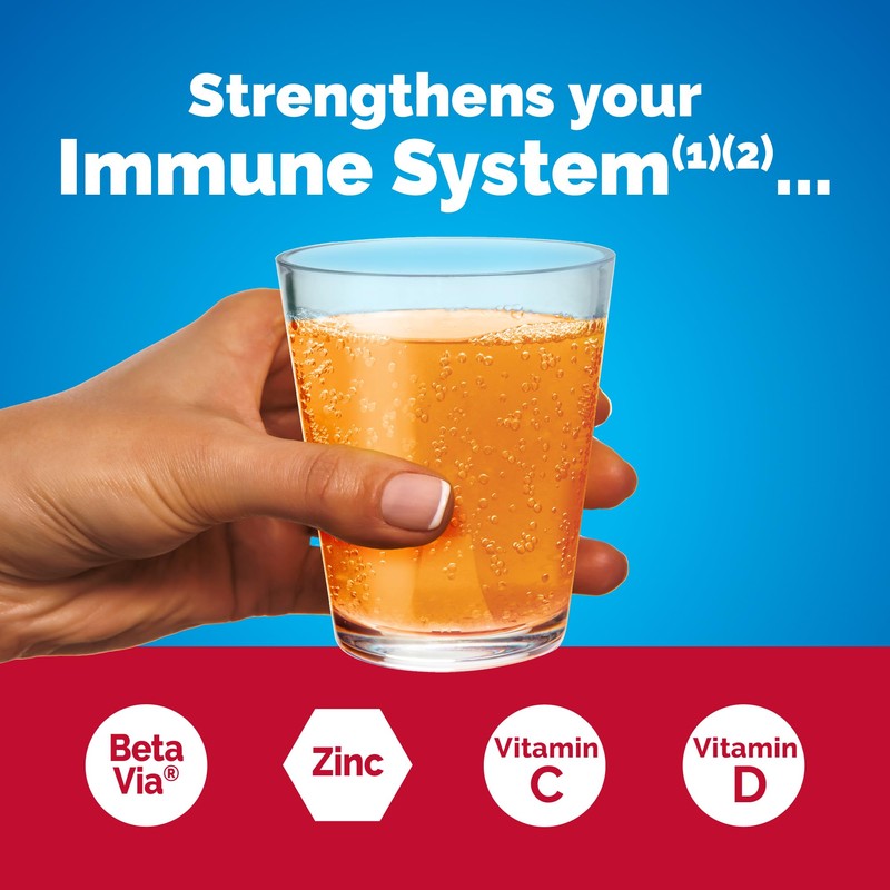 Emergen-C Immune+ Triple Action Immune Support Powder, BetaVia (R), 1000mg