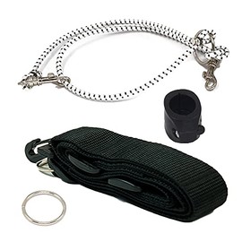 Lejermon Belt Mount Metal Detector Harness with Round Clamp Model S (Black)